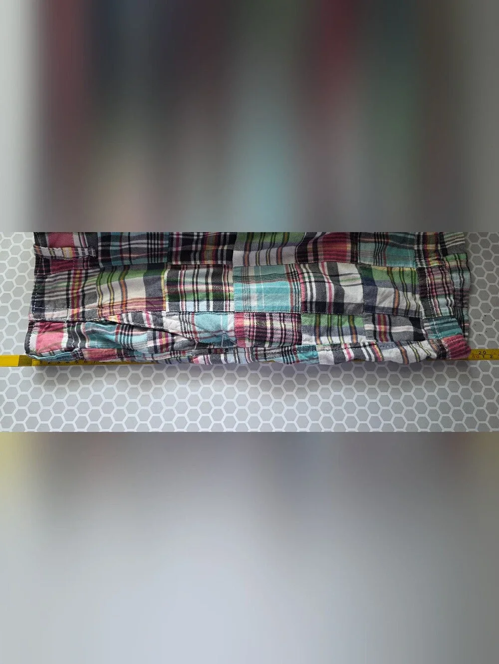 Gap Lived In Madras Patchwork Plaid Shorts Cotton Breathable Preppy Nantucket 32